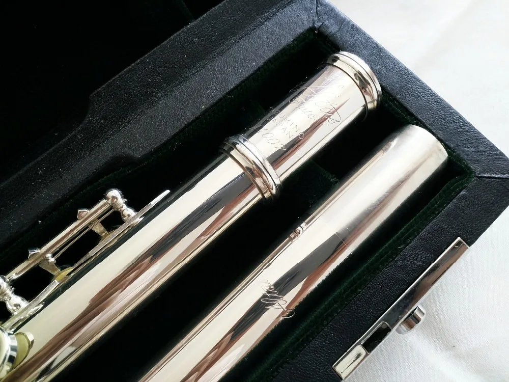 1007 флейта серебряное покрытие ручной работы E ключ Сплит флейта C тон 16 закрытых отверстий французский Флейта ключ