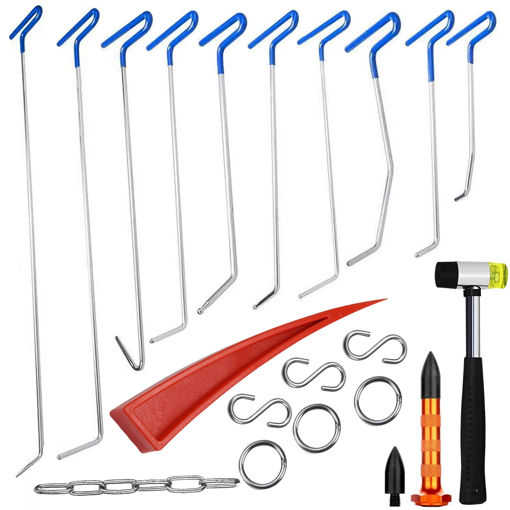 

PDR Kits Paintless Dent Repair PDR Hooks Push Rods For Dent Removal Car Dent Repair