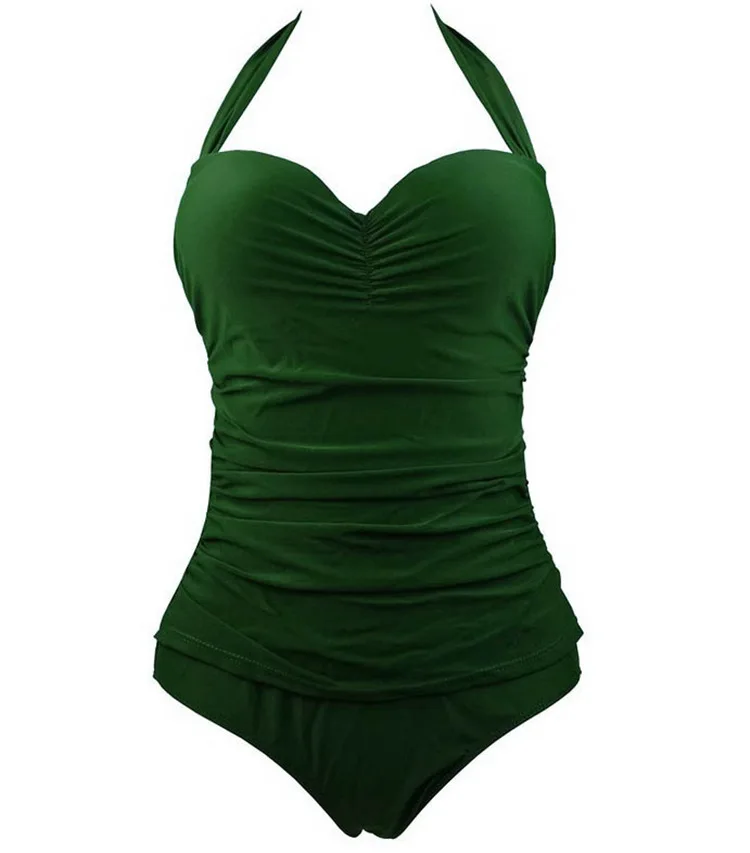 Женский сексуальный бантик Монокини девушка сплошной цельный Купальники для фитнеса зеленый черный бежевый красный купальник женский