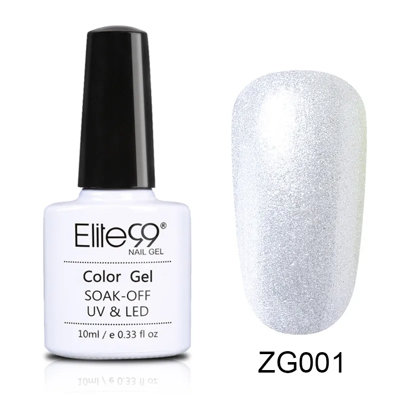  Elite99 10ml Glitter Pearl Nail Gel Polish Soak Off UV Gel Varnish Semi Permanent Glitter Manicure 