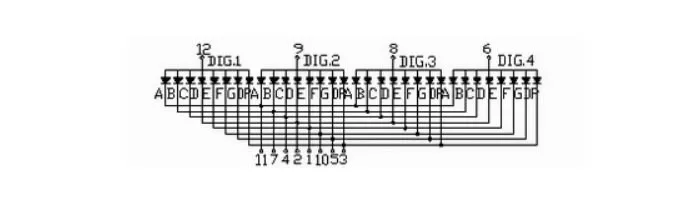 MCIGICM 10 шт. 7 сегментный общий анод 4 бит цифровая трубка 0,2" 0.28in. Красный светодиодный дисплей 7 сегментов светодиодный цифровой светильник