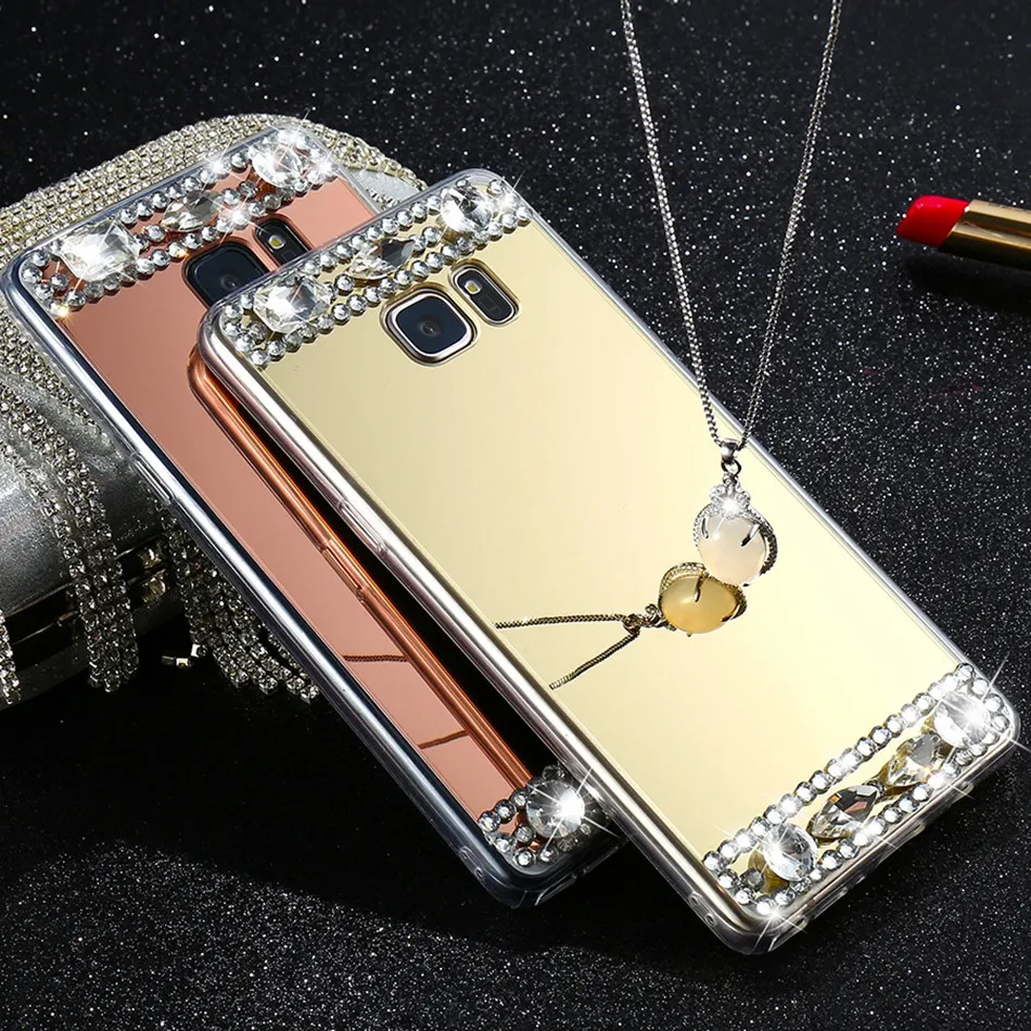 3D зеркальный чехол бампер для Samsung Galaxy S9 S8 A50 A70 J7 Neo J5 j3 Note 8 A3 A5 2017 J4 J6 Plus A6 A7 2018