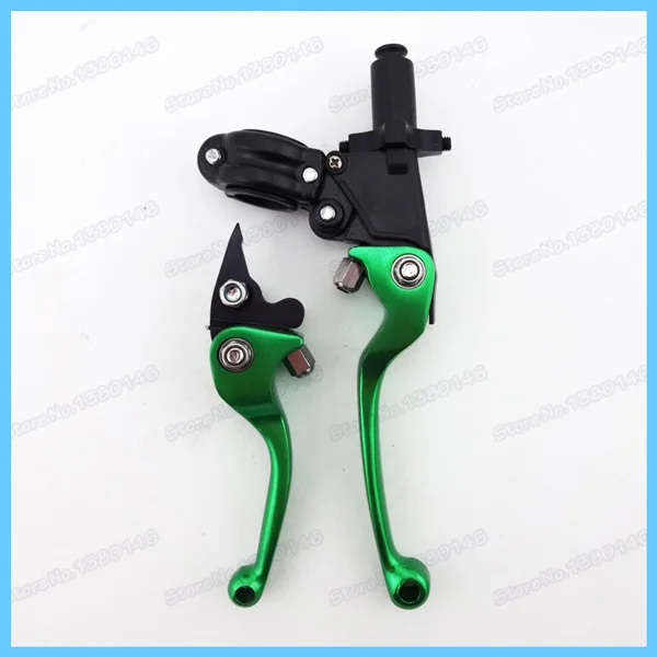 Green Motorcycles Brake Clutch Levers For 50cc 160cc CRF XR KLX TTR Pit