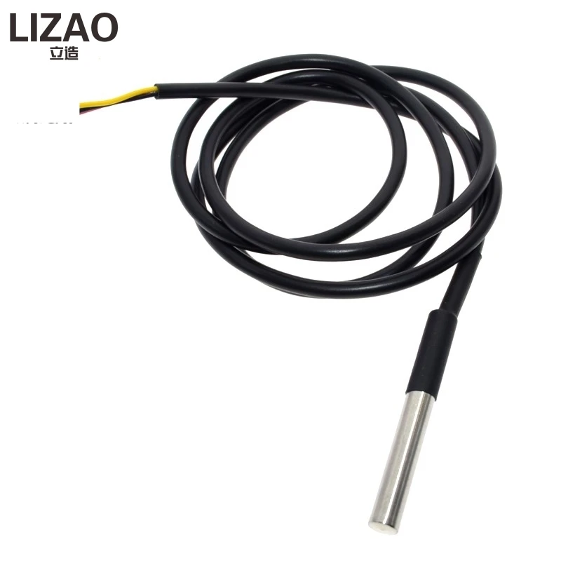 

1M 2M 3M DS18B20 Stainless steel package Waterproof DS1820 temperature probe temperature sensor 18B20 For Arduino