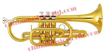 

China Music World Yellow Brass Cornet Trumpet (CMWCR-900)