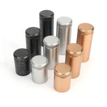 4 шт металлический кейс, жестяная коробка, для конфет и чая герметичная банка, домашний ящик для хранения маленького предмета, круглая металлическая коробка