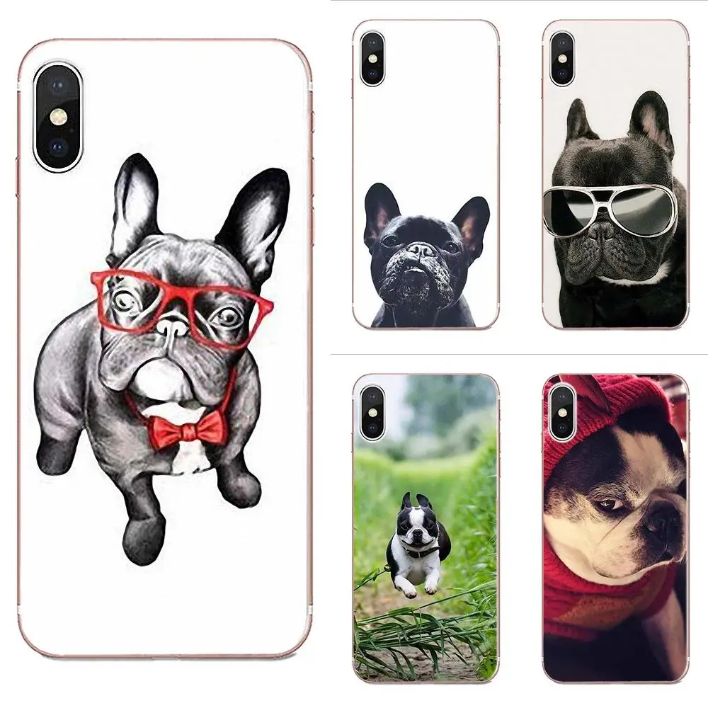 

For Galaxy J1 J2 J3 J330 J4 J5 J6 J7 J730 J8 2015 2016 2017 2018 mini Pro Soft Accessories Pouches French Bulldog