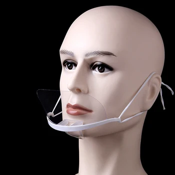 

New Deisgn 10Pcs Transparent Plastic Face Mask Environmental for Tattoo Cleaning Supplies Permanent Makeup accessoire de tatoo