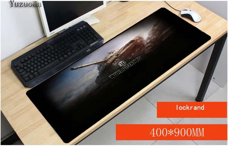  Yuzuoan Large Gaming Mouse Pad World Of Tanks Gamer Locking Edge Grande Mousepad Keyboard Mouse Mat