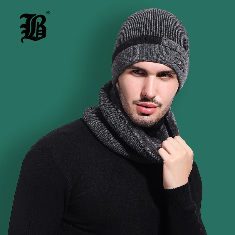 [FLB] зимняя шапочка-шарф skullies beanies мягкая теплая мешковатая шапка маска Gorros Зимние головные уборы для мужчин и женщин трикотажные F18042