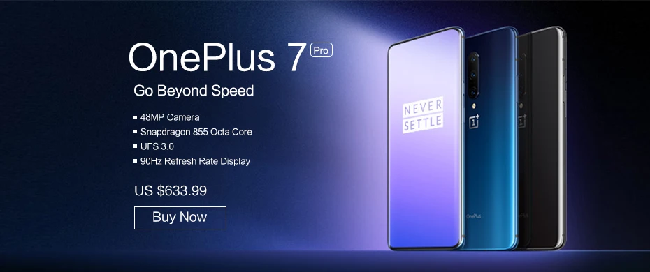 OnePlus 7 Pro 8G 256G смартфон 6,67 ''Snapdragon855 48MP камера с жидким AMOLED дисплеем отпечатков пальцев UFS 3,0 NFC телефон