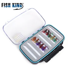 Рыбий король муха коробка для рыболовных приманок 1 шт. Размер 18 см* 11 см 241 г высокой емкости приманки контейнер крючок Набор ящик для хранения приманки
