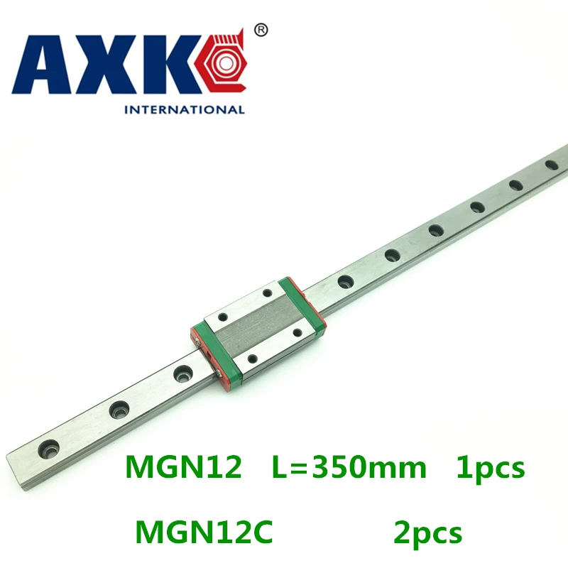

2019 Promotion Hot Sale Linear Rail Axk Cnc Router Parts 1pc 350mm Mgn12 Linear Guide Rail + 2pc Mgn Mgn12c Blocks Carriage