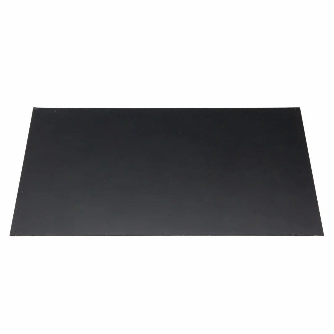 1pc 1mm Thickness ABS Styrene Plastic Flat Sheet Plate 200mm x 300mm Black For Industry Tools