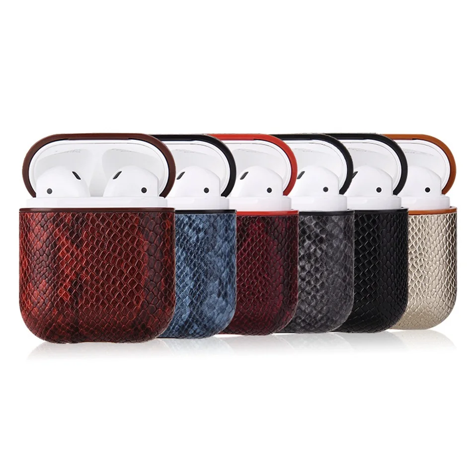 Wireless Bluetooth Earphone Case for Apple Airpods Leather Box Storage Headphones Pouch i12 TWS 2019 Original Cases Waterproof   (1)