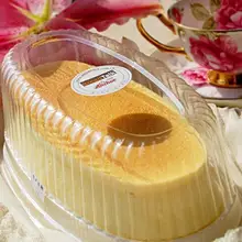 Прозрачный пластиковый из ПВХ сэндвич/сыра торт пластиковые коробки и упаковка для хлебобулочных изделий с крышкой большой 25*13,5*8 см