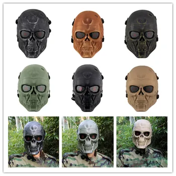 

Free Shipping Outdoor CS Wargame Tactical Props Army of Two Paintball Mask Halloween Masquerade Terminator Cosplay Costumes