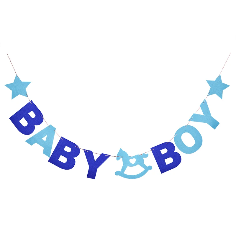 It's a boy/girl Baby Shower Banner Gender Reveal Non-woven fabric Garland Birthday Party Decorations