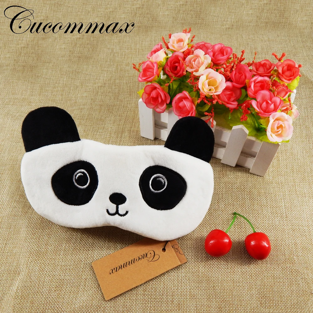 Cucommax 1 шт. панда стиль Расслабляющая повязка на глаза для сна черная маска повязка на глаза для Sleeping-MSK44