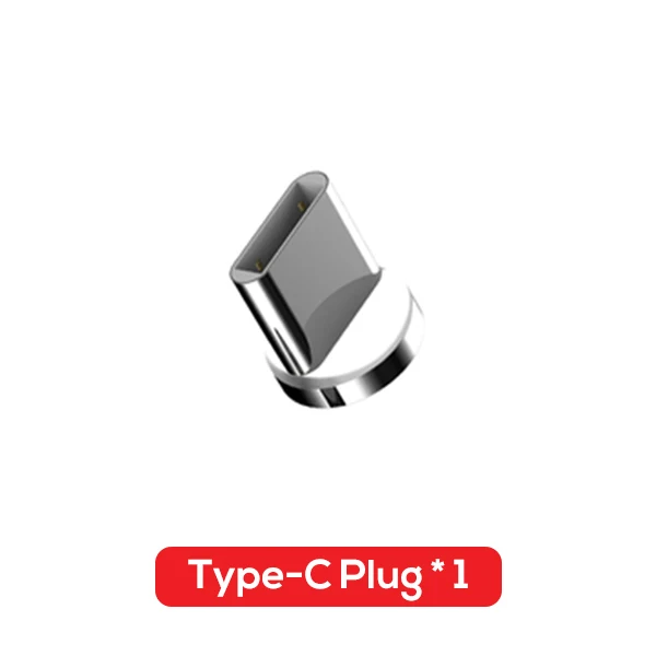 Магнитный зарядный кабель 3а mi cro Usb type c, быстрая зарядка, Usbc Magnetico Cavo для samsung Galaxy S9 8 A9 A50 A70 Xiaomi mi a2 - Цвет: Only USB-C Plug
