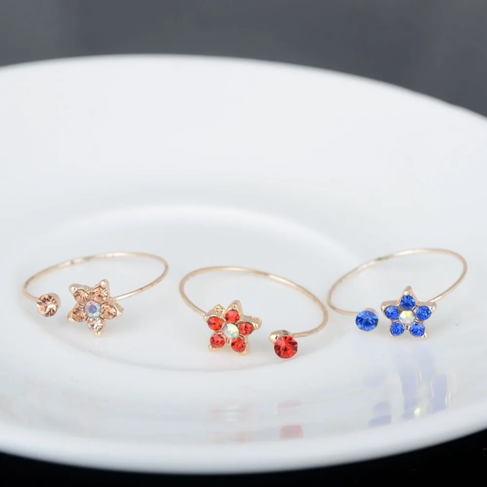 10 шт оптом много смешанных цветов звезда Циркон роскошный кристалл горный