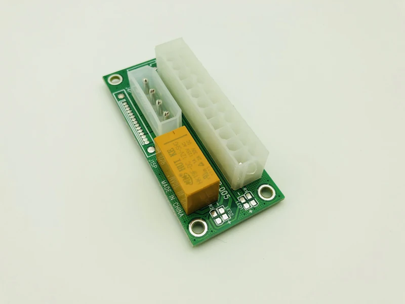 Адаптер питания Add2psu VER004 ATX 24Pin к Molex 4Pin двойной блок синхронизация стартера