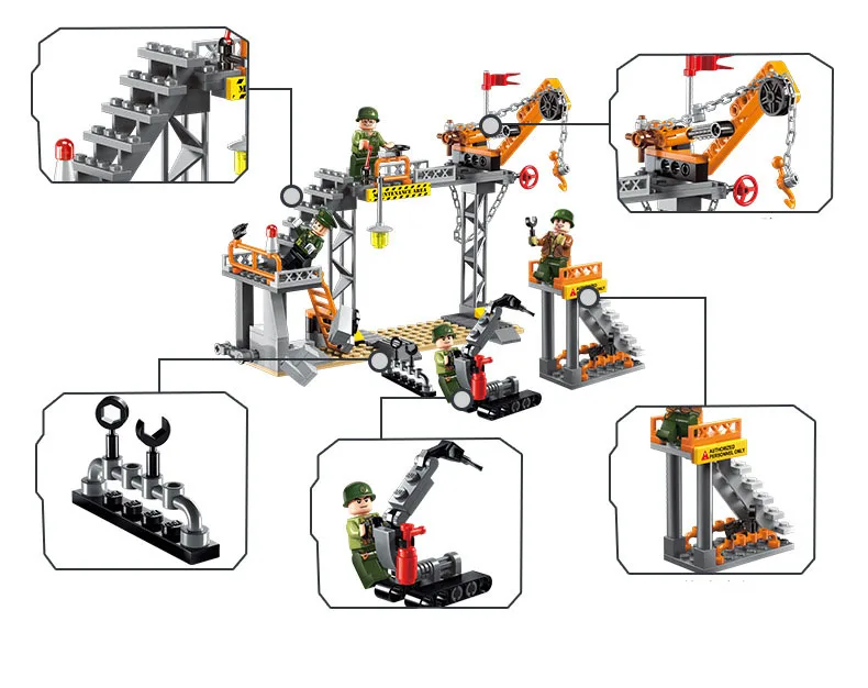 Models-building-toy-ENLIGHTEN-1712-Military-Battle-Factory-Scene-Armored-Car-Building-Blocks-compatible-with-lego (4)