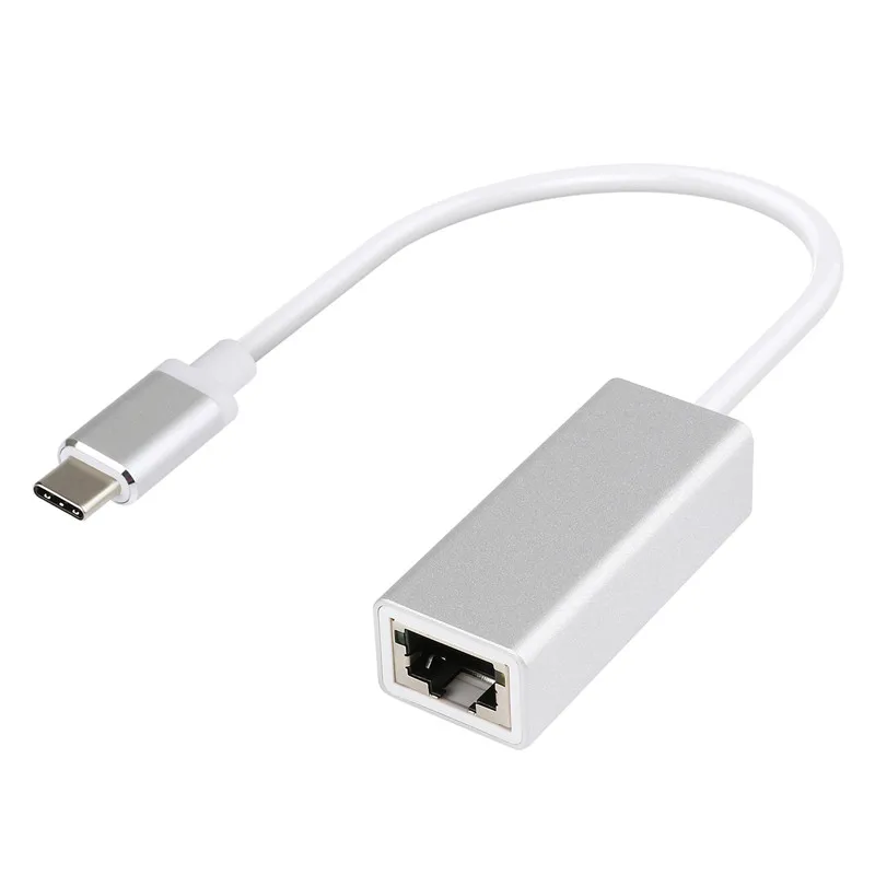 JZYuan USB C Ethernet адаптер сетевой карты USB-C для оптоволкна вай-RJ45 локальной сети для MacBook Windows 7/8/10 Тип C Ethernet 10/100/1000 Мбит/с