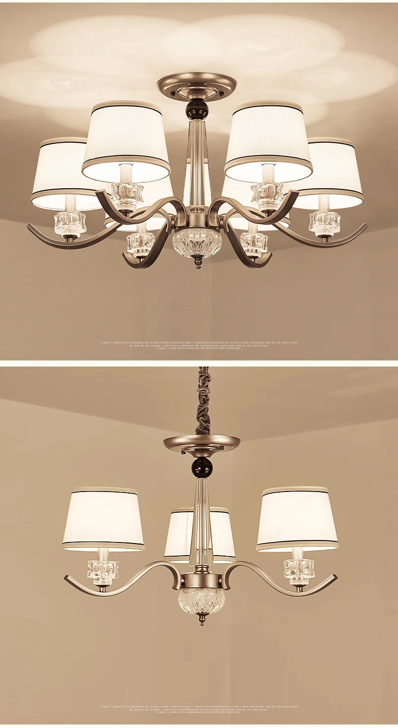 DX современная светодиодная люстра, скандинавский светильник ing, лампа для гостиной, спальни, декоративный светильник, роскошная стеклянная ткань, белая бронзовая люстра