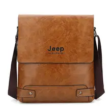New Jeep Men's Bag Business Bag Men's Shoulder Messenger Bag Jeep Leather Casual Bag