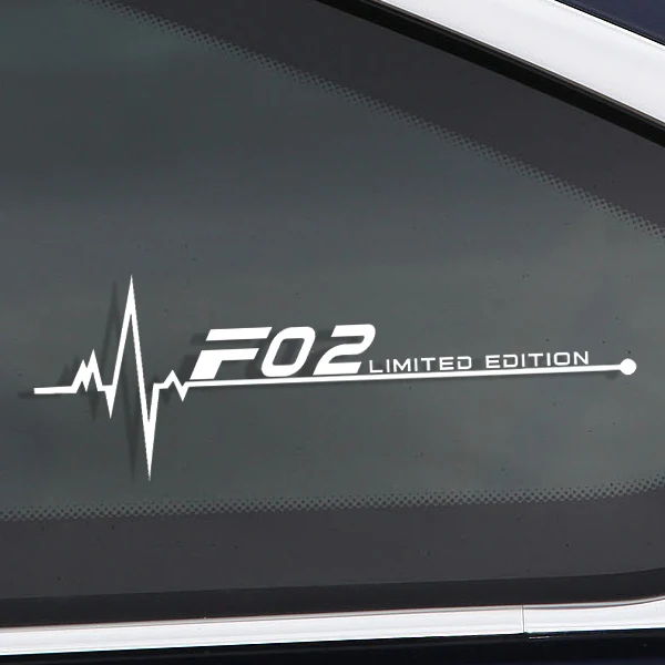 Для автомобильного стайлинга светоотражающий оконные наклейки для BMW F10 F20 F30 F31 F25 F07 F34 F48 F46 F82 F85 F87 F45 F15 F16 F01 аксессуары - Название цвета: F02