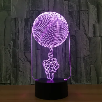 

Skeleton Basketball 3d Lamp 7 Color Led Night Lamps For Kids Touch Led Usb Table Lampara Lampe Baby Sleeping Nightlight Led 3d