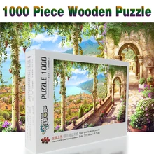 Золотой берег головоломки 1000 шт. взрослых головоломка деревянные головоломки мультфильм Пазлы для детей развивающие игрушки, подарки