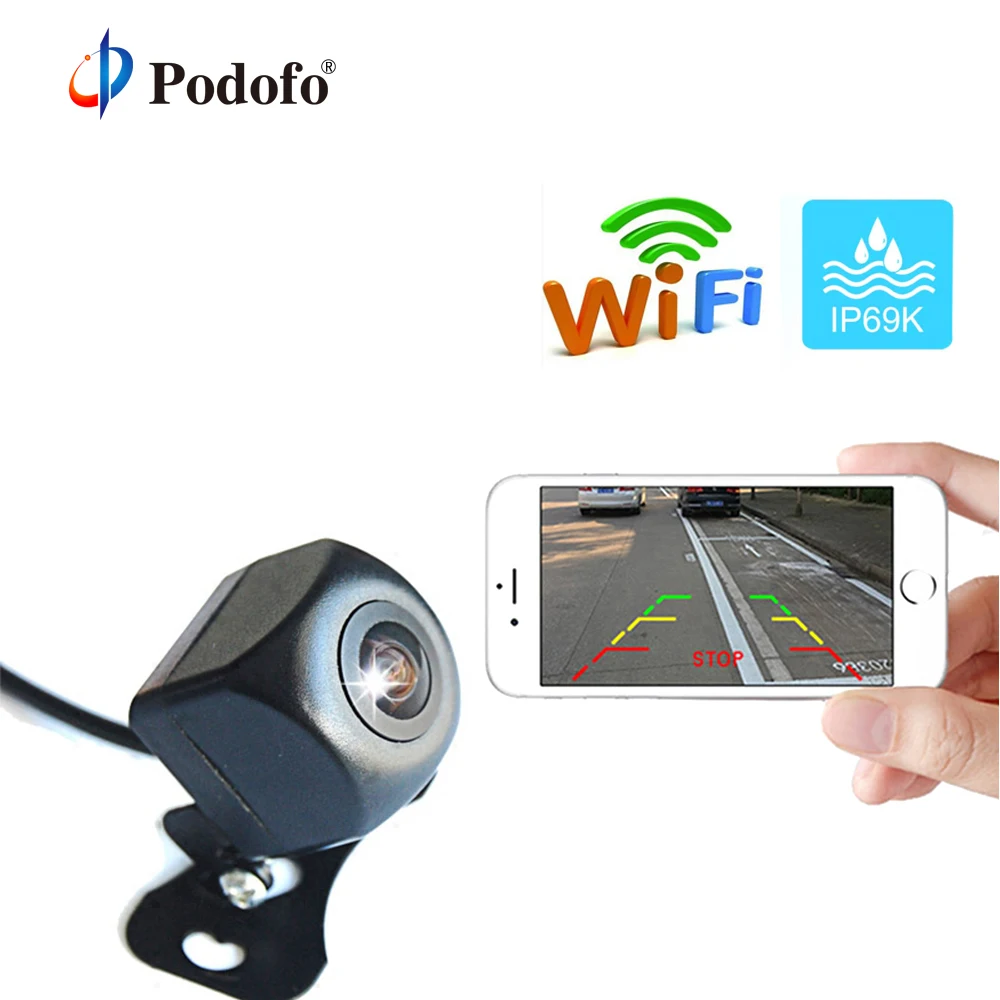 

Podofo Rear View Camera Reverse 1080P Full HD Safety Wifi Backup Camera System Mini Night Vision View Camera Auto Reversing