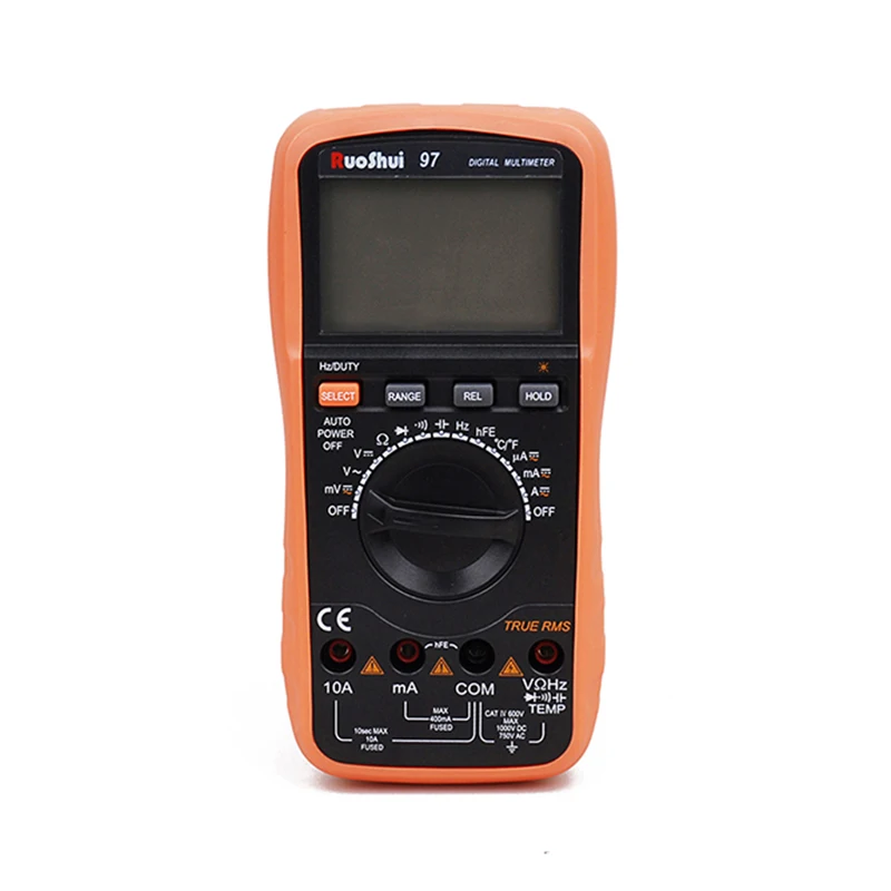 

RuoShui 97/ VC97 Multimeter 3999 Counts Auto Range True RMS Digital Multimeter DMM with DC AC Voltage Current Meter LCD Display