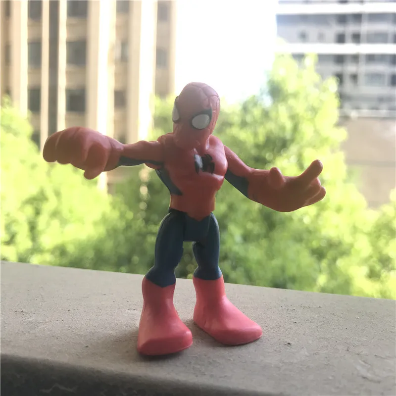AOSST игрушки Мститель эндшпиль супер герой Тор Капитан Росомаха человек паук Железный человек фигурка игрушка куклы случайный 5 шт