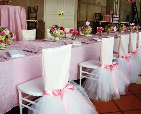 5pcs/lot 60CMx50CM Tulle chair skirt boy Baby Shower Decoration kids girl Birthday party decoration 5pcs/lot 60CMx50CM Tulle chair skirt boy Baby Shower Decoration kids girl Birthday party decoration