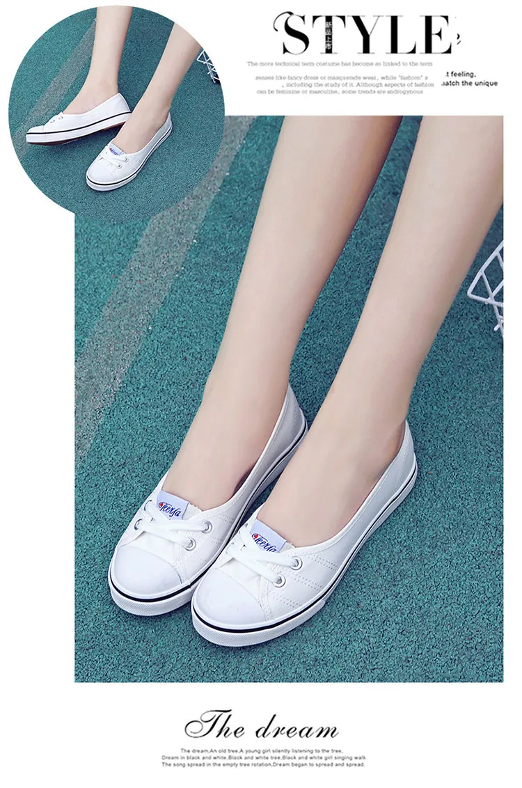 New Shallow flat women sneakers comfortable summer casual canvas shoes Breathable black Slip-on Vulcanize Shoes female NBT999 14