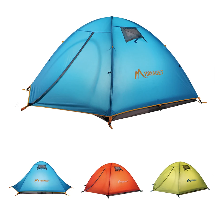 Outdoor Double Layer Camping Tent Family Tent 3 Person Beach Garden Picnic Fishing HIking Travel Use