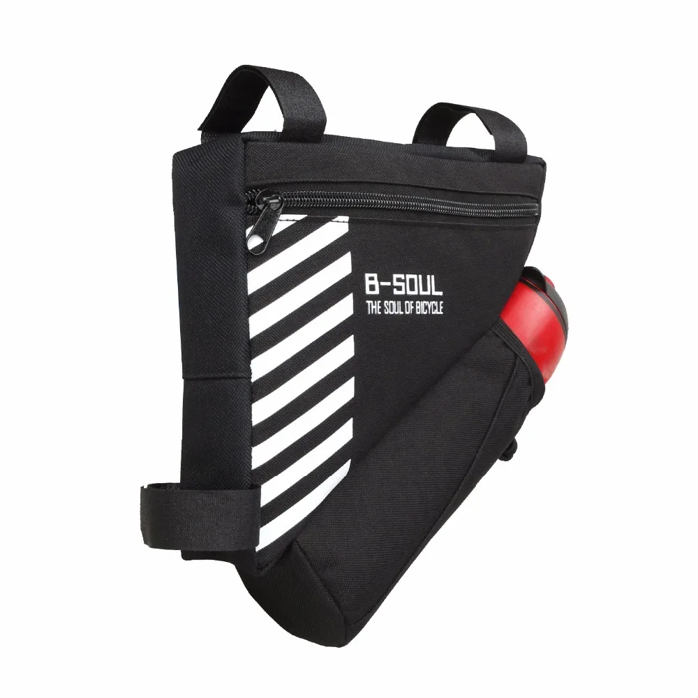 Cheap 2019 Bike Triangle Bag For Bicycle Front Frame Bag Cycling Top Tube Bag With Water Bottle Pocket Bicycle Accessories,no bottle 3