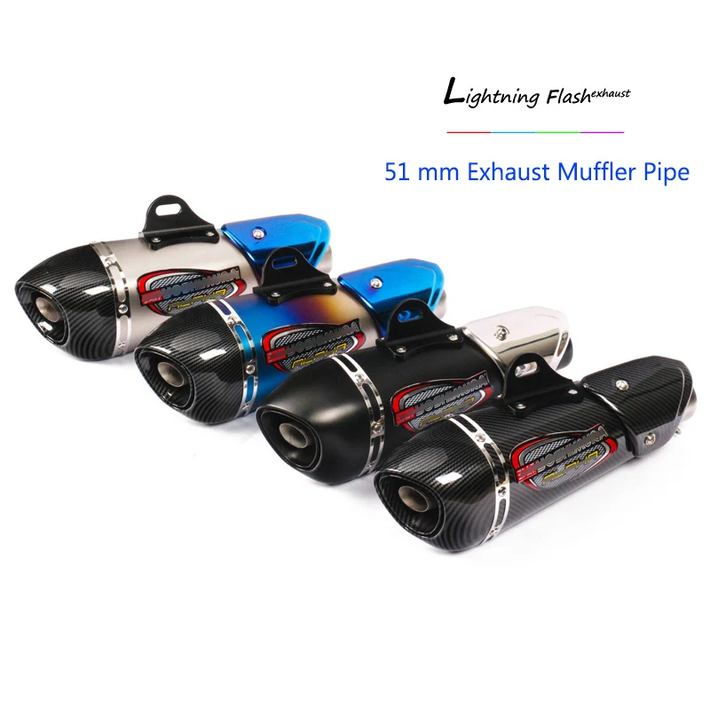 

Universal 38-51 mm Exhaust Muffler Pipe Motorcycle Tail Escape with DB Killer for Ninja ZX6R ZX10R G310GS MT07 MT09 KTM200 RC390