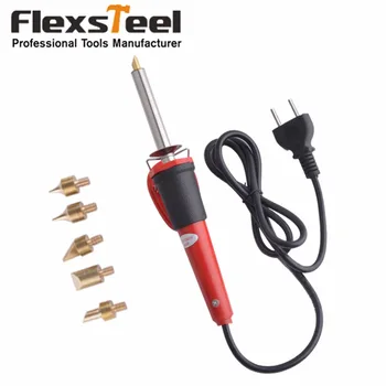 

Flexsteel 110V/220V 40W Woodburning Pen Set Wood Burning Pen Electric Soldering Iron Tool Set with 5 Tips Wood Pyrography Tool