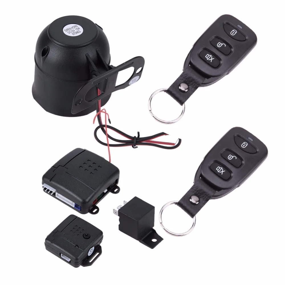 

Alarma Auto Car Burglar Alarm Protection Siren Anti-theft Device Automobiles Keyless Entry Security System with 2 Remote Control