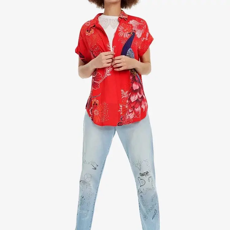 

Spanish DEG red sleeveless shirt