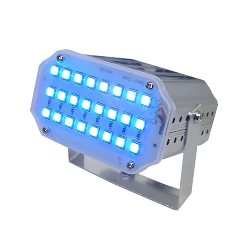

LED 24x1W RGB Strobe Flash Light 24 led LED Stage Light DJ Disco Strobe(speed can be adjusted) Flash Light for family Party KTV