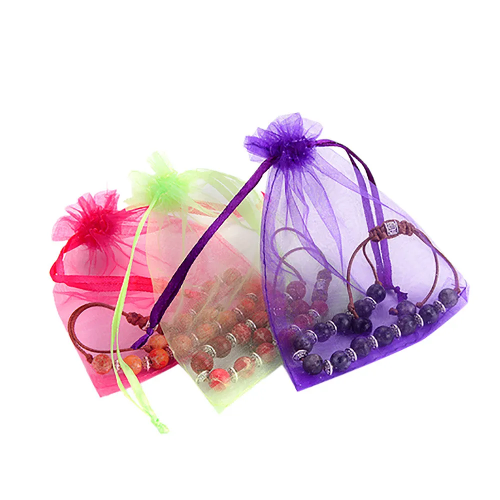 

1PC Organza Gift Bags Foldable Storage Bags Jewelry Packaging Bag Wedding Party Decoration Favors Wedding #K39