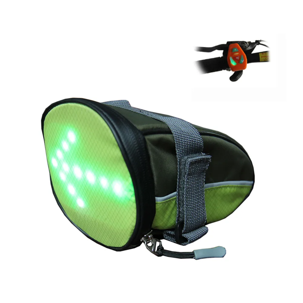 Discount 30 LED Wireless Remote Control Safety Turn Signal Light Bike Tail Bag Cycling Bicycle Night Warning Guiding Light Tool Bag 5