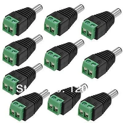 

HOT!!! LED Strip Public DC Power Plug DC Jack Connector male for Security Camera System 5 pcs/lot