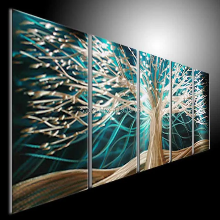 modern art metal wall art oil painting metal art abstract metal