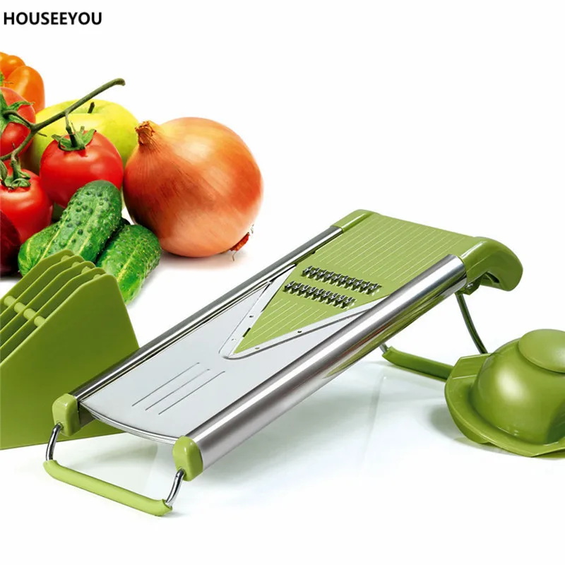 Green Kitchen Tools Vegetable Slicer Grater Fruit Carrot Peeler Dicer